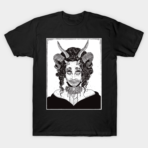 Demonic Beauty T-Shirt by MEWETT